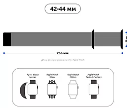 Ремінець  ArmorStandart Ribbed для Apple Watch 42mm/44mm/45mm/49mm Purple (ARM51983) - мініатюра 3