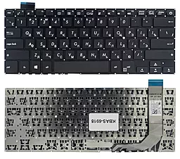 Клавіатура для ноутбуку Asus X407M X407MA X407U X407UBR X407UA X407UB X407UF A407 PWR без рамки Прямий Enter 90NB0HP1-R31RU0 чорна