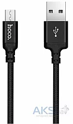 Кабель USB Hoco X14 Times Speed 2M micro USB Cable Black