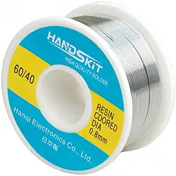 Припой проволочный Handskit (Sn60Pb40) 0.8 мм 100 г на катушке - фото Припой проволочный Handskit (Sn60Pb40) 0.8 мм 100 г на катушке