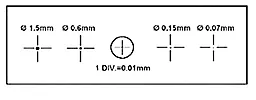 Калибровочная линейка SIGETA X&Y 1мм/100 Div.x 0.01мм