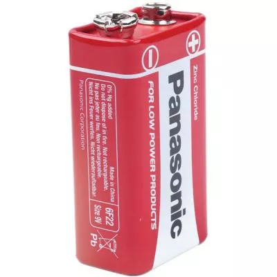 Батарейка Panasonic 6F22 (крона) Red Zinc 1шт (6F22REL/1BP) - фото 2