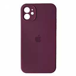 Чохол Silicone Case Full Camera для Apple IPhone 12  Marsala