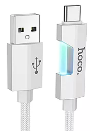 Кабель Hoco U123 Regent colorful charging USB-A - Type-C 18w 3a 1.2м cable Gray