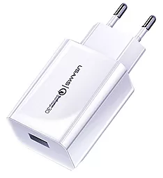 Сетевое зарядное устройство с быстрой зарядкой Usams T22 18w QC3.0 home charger white (US-CC083) - фото Сетевое зарядное устройство с быстрой зарядкой Usams T22 18w QC3.0 home charger white (US-CC083)
