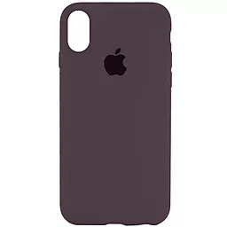 Чехол Silicone Case Full для Apple iPhone XS Max Elderberry