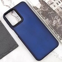 Чехол Epik TPU+PC Lyon Frosted для Samsung Galaxy M33 5G Navy Blue - миниатюра 4