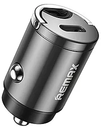 Автомобильное зарядное устройство с быстрой зарядкой Remax RCC228 18w PD USB-C ports car charger Gray - фото Автомобильное зарядное устройство с быстрой зарядкой Remax RCC228 18w PD USB-C ports car charger Gray