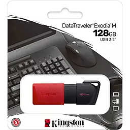 Флешка Kingston 128 GB DataTraveler Exodia M USB 3.2 Red (DTXM/128GB) - мініатюра 4