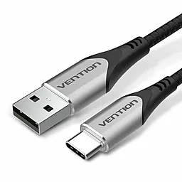 Кабель Vention Cotton Braided USB-A - Type-C 15w 3a 2м cable Gray (CODHH)