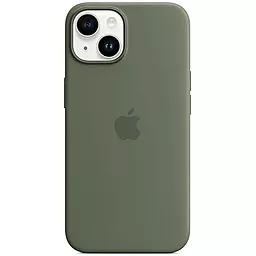 Чохол Apple Silicone Case Full with MagSafe and SplashScreen для Apple iPhone 14  Olive