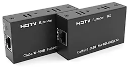 Подовжувач по крученій парі HDMI 1.2 1080p 60hz до 30м через CAT5E/CAT6E black (YT-SCPE HDM-60m1080Р) EasyLife - фото Подовжувач по крученій парі HDMI 1.2 1080p 60hz до 30м через CAT5E/CAT6E black (YT-SCPE HDM-60m1080Р) EasyLife