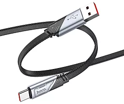Кабель Hoco U119 Machine USB-A - Type-C 25w 5a 1.2м cable Black - мініатюра 2