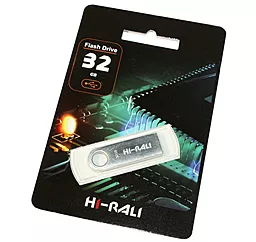Флешка Hi-Rali Shuttle Series 32GB USB 2.0 (HI-32GBSHSL) Silver - фото Флешка Hi-Rali Shuttle Series 32GB USB 2.0 (HI-32GBSHSL) Silver