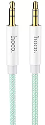 Аудио кабель Hoco UPA19 AUX mini Jack 3.5mm M/M Cable 1 м green - фото Аудио кабель Hoco UPA19 AUX mini Jack 3.5mm M/M Cable 1 м green