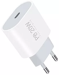 Сетевое зарядное устройство WUW C178 20w GaN PD USB-C ports car charger white - фото Сетевое зарядное устройство WUW C178 20w GaN PD USB-C ports car charger white