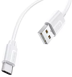 Кабель USB Borofone BX55 Harmony Silicone USB Type-C Cable 3A White