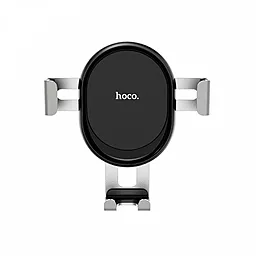 Тримач з автозатисканням Hoco CA56 Plus Armor Metal Gravity Car Holder Black/Silver - фото Тримач з автозатисканням Hoco CA56 Plus Armor Metal Gravity Car Holder Black/Silver