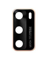 Стекло камеры Huawei P40 Gold - фото Стекло камеры Huawei P40 Gold