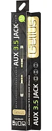 Аудіо кабель Gelius AUX mini Jack 3.5mm M/M Cable 1 м black - мініатюра 3