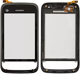 Сенсор (тачскрин) Huawei Ascend M860 with frame Black - фото Сенсор (тачскрин) Huawei Ascend M860 with frame Black