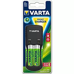 Зарядний пристрій Varta Pocket Charger + 4AA 2600 mAh NI-MH (57642101471)