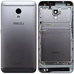 Задняя крышка корпуса Meizu M5S со стеклом камеры Grey