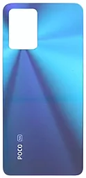 Задняя крышка корпуса Xiaomi Redmi K40S / Poco F4 с логотипом "POCO" Original Blue - фото Задняя крышка корпуса Xiaomi Redmi K40S / Poco F4 с логотипом "POCO" Original Blue
