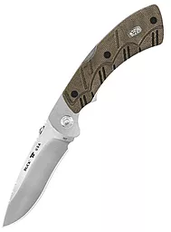 Нож Buck Open Season® Folding Skinner, green micarta (557ODS)