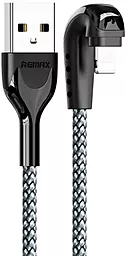 Кабель Remax RC-097i Heymanba Series Gaming USB-A - Lightning 12w 3a 1м cable Silver - фото Кабель Remax RC-097i Heymanba Series Gaming USB-A - Lightning 12w 3a 1м cable Silver
