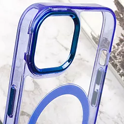 Чехол Epik Iris with MagSafe для Apple iPhone 14 Blue - миниатюра 6 Чехол Epik Iris with MagSafe для Apple iPhone 14 Blue - миниатюра 6