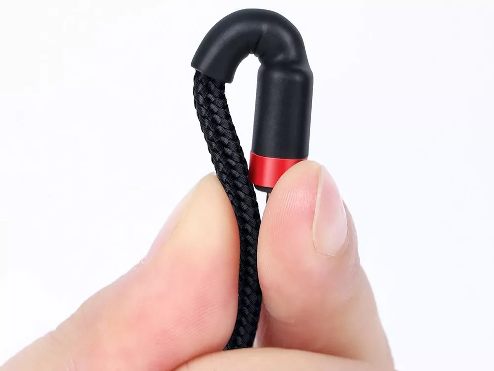 Кабель Baseus Cafule USB Type-C - Type-C 60w 3a 2м PD cable Black/Red (CATKLF-H91) - фото 7