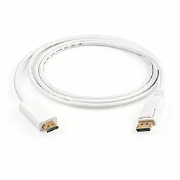 Видеокабель Display Port - HDMI 1.8m (DPHDMI01-1.8) Белый Vinga - фото Видеокабель Display Port - HDMI 1.8m (DPHDMI01-1.8) Белый Vinga