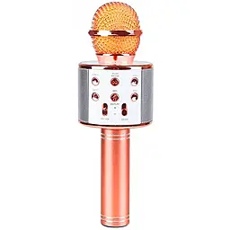 Микрофон-Колонка Epik WS858 Rose Gold - фото Микрофон-Колонка Epik WS858 Rose Gold