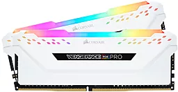 Оперативна пам'ять Corsair 32 GB (2x16GB) DDR4 3200MHz VENGEANCE RGB PRO White (CMW32GX4M2C3200C16W)