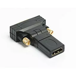 Видео переходник (адаптер) Viewcon HDMI AF > DVI M (24+1), вращающийся (VD 038 B) - миниатюра 2