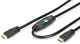 Відеокабель ASSMANN HDMI High speed с усилителем (AM/AM) 15m, (DK-330105-150-S) black Digitus - фото Відеокабель ASSMANN HDMI High speed с усилителем (AM/AM) 15m, (DK-330105-150-S) black Digitus
