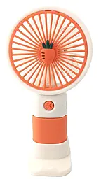 Портативный вентилятор NICHOSI FT-310 с подставкой детский Orange Carrot