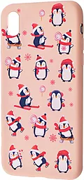 Чехол Wave Fancy Penguins Apple iPhone X, iPhone XS Pink Sand