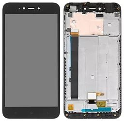 Дисплей Xiaomi Redmi Note 5A, Redmi Y1 Lite с тачскрином и рамкой, оригинал, Black