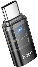 Адаптер-переходник Hoco UA36D USB Type-C -> Lightning black - миниатюра 2 Адаптер-переходник Hoco UA36D USB Type-C -> Lightning black - миниатюра 2