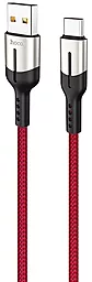 Кабель Hoco U68 Gusto USB-A - Type-C 25w 5a 1.2м cable Red - фото Кабель Hoco U68 Gusto USB-A - Type-C 25w 5a 1.2м cable Red