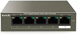 Коммутатор (свитч) Tenda TEG1105P-4-63W (1xGE+4xGE PoE, 58Вт max) - фото Коммутатор (свитч) Tenda TEG1105P-4-63W (1xGE+4xGE PoE, 58Вт max)