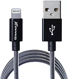 Кабель USB Grand-X 12w 2.4a 1.2m USB-Lightning cable  grey (FL01NG)