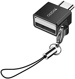 OTG-переходник Yesido GS08 M-F USB Type-C -> USB-A 2.0 Black - фото OTG-переходник Yesido GS08 M-F USB Type-C -> USB-A 2.0 Black