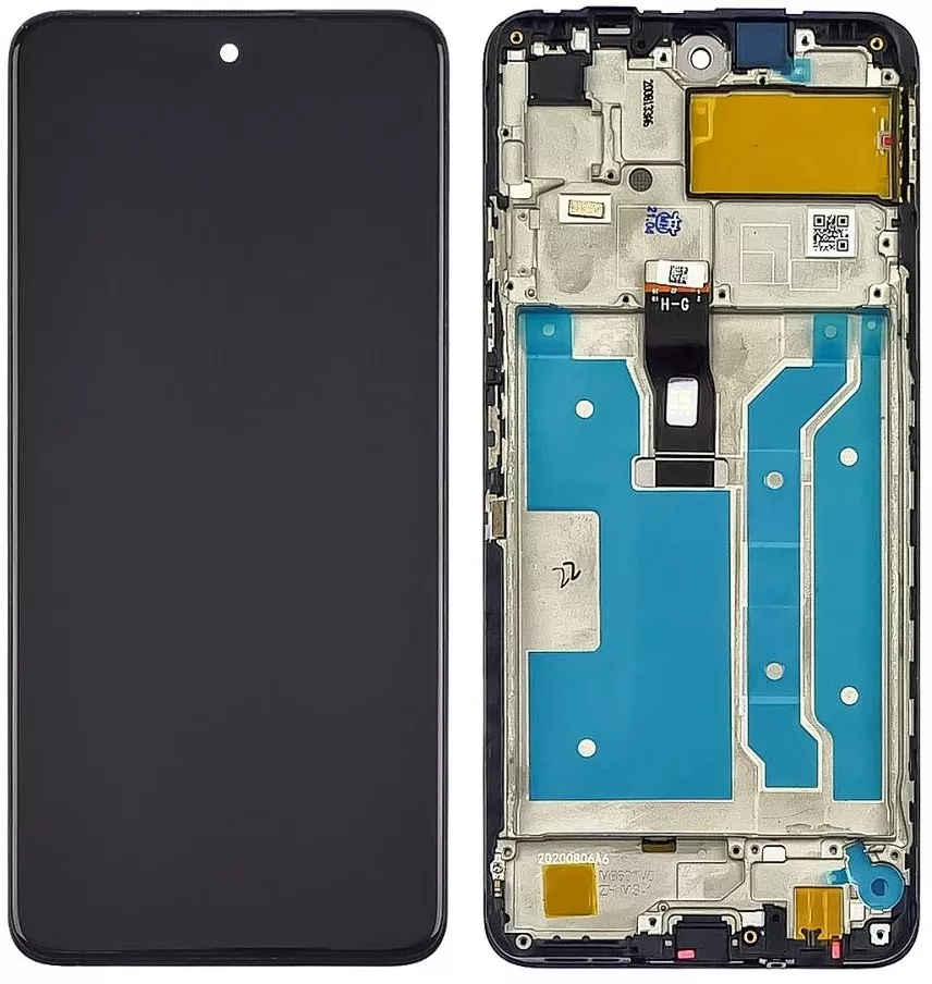 Дисплей Huawei P Smart 2021, Y7a, Honor 10X Lite с тачскрином и рамкой, Black - фото 1