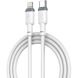 Кабель XO NB208A Liquid Silicone USB Type-C - Lightning 20w 3a 1м PD сable White