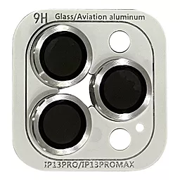 Защитное стекло Epik Metal Classic на камеру для Apple iPhone 13 Pro, iPhone 13 Pro Max Silver