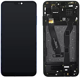 Дисплей Huawei Honor 8X, Honor 9X Lite, Honor View 10 Lite з тачскріном і рамкою, Black