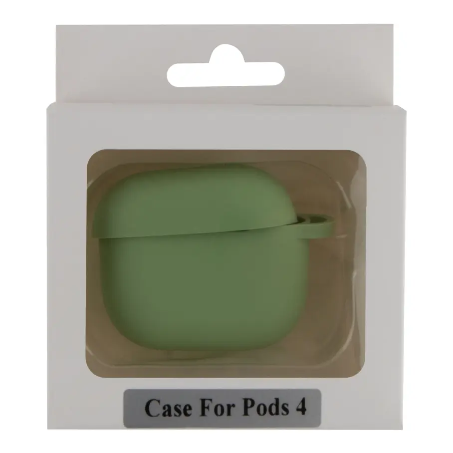 Силіконовий чохол NICHOSI для Apple Airpods 4 Mint - фото 3